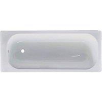 Balterley Modern Rectangular SE Bath 1700x700x360mm 2 Tap Holes - White