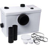 Balterley Bathroom 3 Inlet Macerator Waste Pump System, 600W, 270 x 398 x 230mm in White
