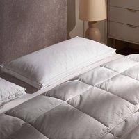 Wyld and Coco 2 Pack Duck Down and Feather Pillows 40x80 cm High Loft Soft in White