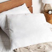 Wyld and Coco Two Pack White Microfibre Pillows Hypoallergenic Polyester Fill