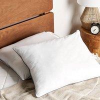 Wyld and Coco Japara Pillow 50x60cm - High Profile Microfibre Fill Satin Piping in White | Size: 50x60 cm