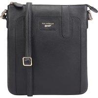 Paul Costelloe Marble Leather Cross Body Bag in Black