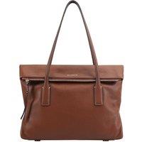 Paul Costelloe Whirlpool Leather Tote Bag in Tan
