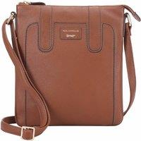 Paul Costelloe Marble Leather Cross Body Bag in Tan