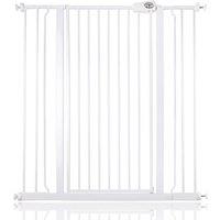 Safetots Child & Pet Gate Pressure Fit Baby Gate in White | Size: 120.3 cm - 127.9 cm