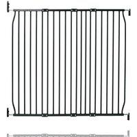 Safetots Natural Screw Fit Baby Gate Screw Fit Baby Gate in Black | Size: 120 cm - 130 cm