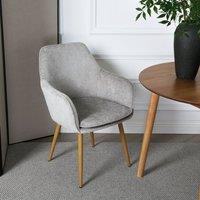 Home Garden Direct Muse - Accent Chair in Woven Yarn Fabric Upholstery in Beige