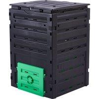 Hygrad Built to Survive 450L Garden Compost Bin Waste Compost Converter Garden Bin in Black