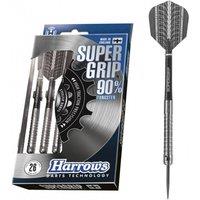 Harrows Supergrip Tungsten Darts (Pack of 3) in Silver | Size: 24g