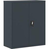 Berkfield Home File Cabinet Anthracite 90x40x105 cm Steel in Dark Grey | Size: 90 x 40 x 105 cm