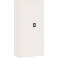Berkfield Home File Cabinet White 90x40x180 cm Steel | Size: 90 x 40 x 180 cm