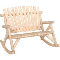 Berkfield Home Beautiful 4 Piece Garden Lounge Set Solid Wood Spruce in Light Brown