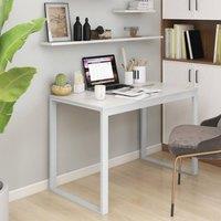 Berkfield Home Computer Desk White 110x60x73 cm Engineered Wood | Size: 110 x 60 x 73 cm