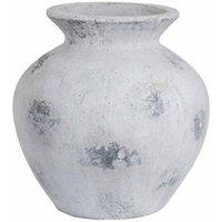 Lemon Pavilion Furniture and Decor Downton Large Antique White Vase - Ceramic - L39 x W39 x H41cm - Stone