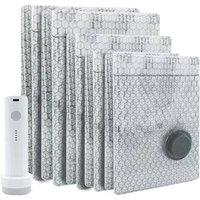 NESTLUNE 12x Vacuum Storage Bags 3Sizes Strong Space Saver Clothes in White