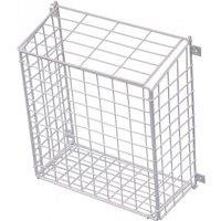 FLAVORA Large Letterbox Mail Catcher Basket in White | Size: 500mm