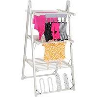 KORVIXA 3 Tier A Frame Heated Clothes Dryer in Silver | Size: 0.6m2