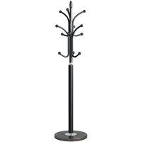 VOGREX 180cm Coat Stand 12 Hooks with Umbrella Holder in Black