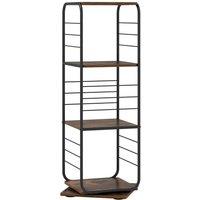 KORVIXA Floor Standing Revolving Display Rack in Black | Size: 100 cm x 100 cm