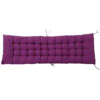 VOGREX 160x50cm Cotton Sun Lounger Cushion Outdoor Recliner Window Seat Pad in Purple | Size: 160x50 cm