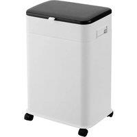 NESTLUNE 20 L Adjustable Mobile Waste Bin Kitchen Trash in White | Size: 100 cm x 15 cm