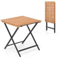 VOGREX 70cm Portable Outdoor Bistro Table in Natural