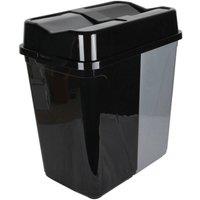 KORVIXA Double Rubbish Waste Separation Bin in Black | Size: 100 cm