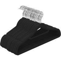 Kelvenix 40x Hangers Black Velvet Coat Hangers Anti Slip