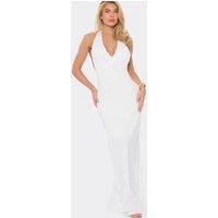 EGO Women's Strappy Open Back Maxi Dress in White | Size: 12