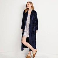 Lands' End Women's Plus Softest Fleece Long Dressing Gown in Navy | Size: 10-12
