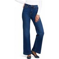 Lands' End Women's Recover Wide Leg Jeans, High Waisted in Dark Navy | Size: 18L