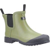Cotswold Women's 'Blenheim' Rubber Plain Wellington Boots in Green | Size: 3