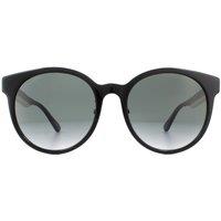 Gucci Women's Round Black Grey Gradient Sunglasses