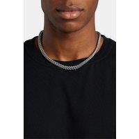 Cernucci Men's 6mm Franco Chain in Metallic Silver | Size: 22 inches