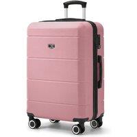 Lugg Jetset 24inch Suitcase, ABS Hard Shell, TSA Lock (65x44x25.5cm) in Rose Gold | Size: Medium
