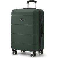 Lugg Jetset 24inch Suitcase, ABS Hard Shell, TSA Lock (65x44x25.5cm) in Dark Green | Size: Medium