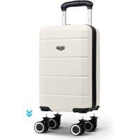 Lugg Jetset 40cm Underseat Suitcase, ABS Hard Shell (40x30x20cm) in Stone | Size: 40 x 30 x 20 cm