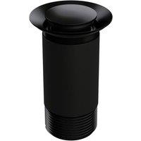 Balterley Unslotted Basin Waste without Overflow, Top Fix Installation, Black
