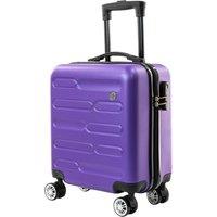 Tanness Lightweight Hard Shell Carry-On Suitcase - 45x36x20 cm - Black in Purple | Size: 45 x 36 x 20 cm
