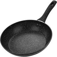 Royalford 32cm Frying Pan with Durable Granite Coating 5-Layer Construction in Black