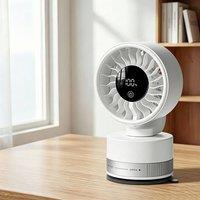 Quipulse Portable Rechargeable Suction Cup Fan in White