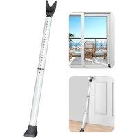 FLAVORA Door Jammer Adjustable Security Bar Patio Door Brace in White | Size: 10000mm x 520mm