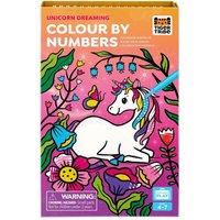 Tiger Tribe Colour By Numbers (Unicorn Dreaming) - 34 Colouring Pages & 10 Marker Pens
