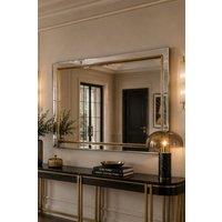 Yearn Mirrors Brass framed bevelled full length mirror 166.5x75cm in Gold | Size: 166.5x75 cm
