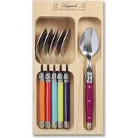 Laguiole 6 Piece Teaspoon Set in Wooden Tray