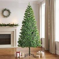 STILVORA Artificial Christmas Tree with Metal Stand in Green