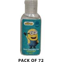 Minions Despicable Me Hand Cleansing Gel Anti Bacterial 72 Bottles of 50ml in White | Size: 1000ml