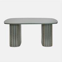 OHS Madison Ribbed Long Coffee Table Living Room Office End Side Table in Green