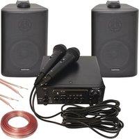 Loops Bluetooth Karaoke System Kit Wireless Amplifier Player Speakers & Microphones