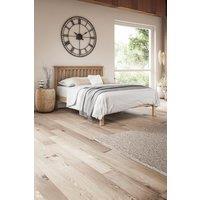 SlumberWorx Dunkeld Solid Wooden Oak Low Footboard Shaker Style Bed Frame in Light Oak | Size: King